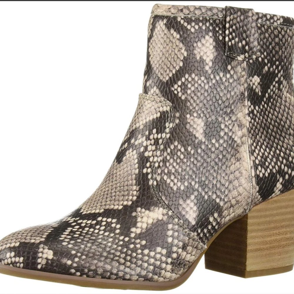 Snakeskin Ankle Boots (vegan)